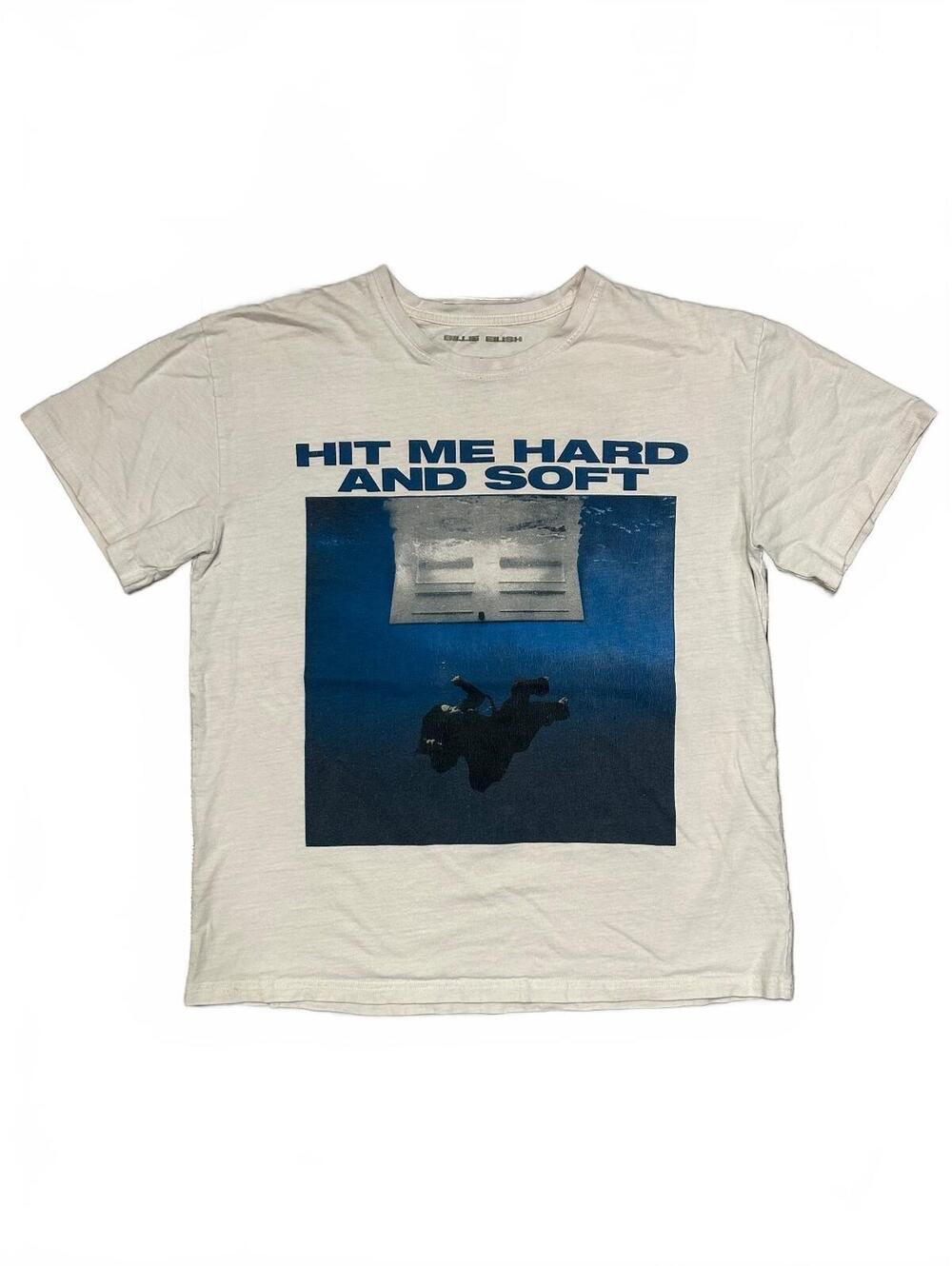 Billie Eilish Hit Me Hard and Soft Official Merch T-Shirt Size L Tracklist Tee